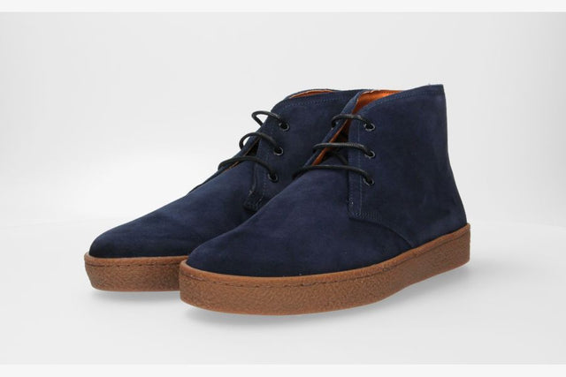 BOTTES DÉCONTRACTÉES EN DAIM BLEU MARINE