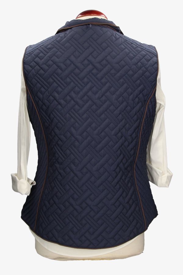 Oisha Navy Blue Padded Vest