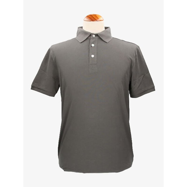 Charcoal Cotton Polo