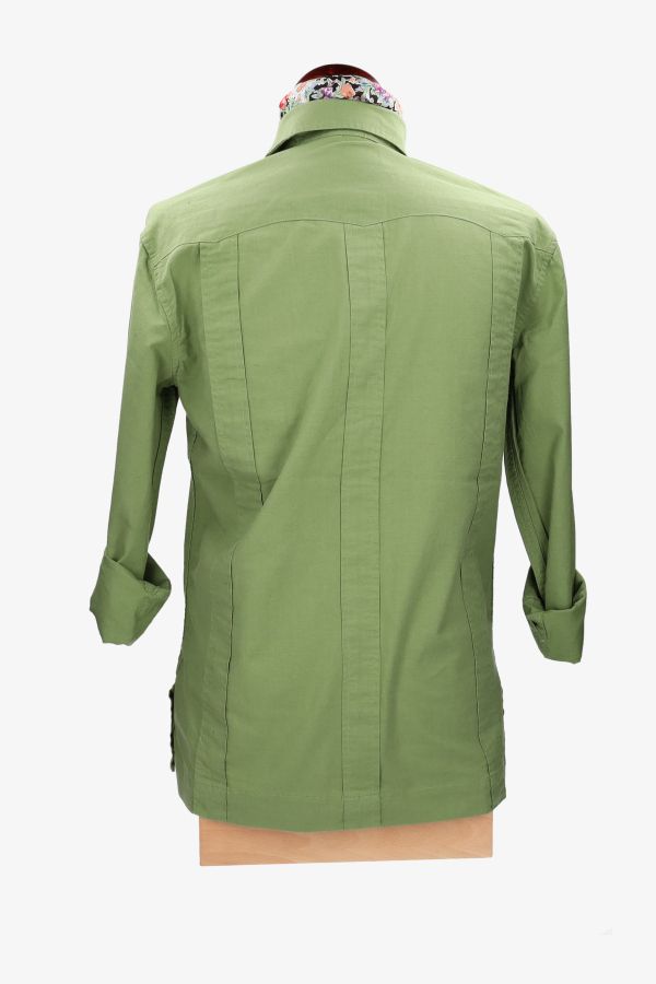 Khaki Guayabera Shirt
