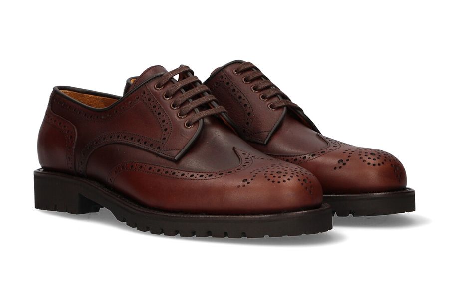 Blucher calf tobacco pala vega Valverde del Camino