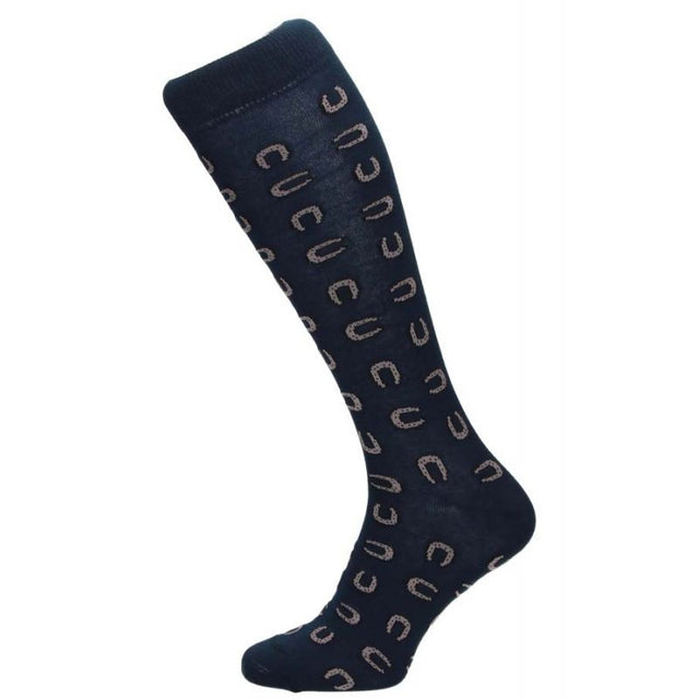 Blue Horseshoe Sock