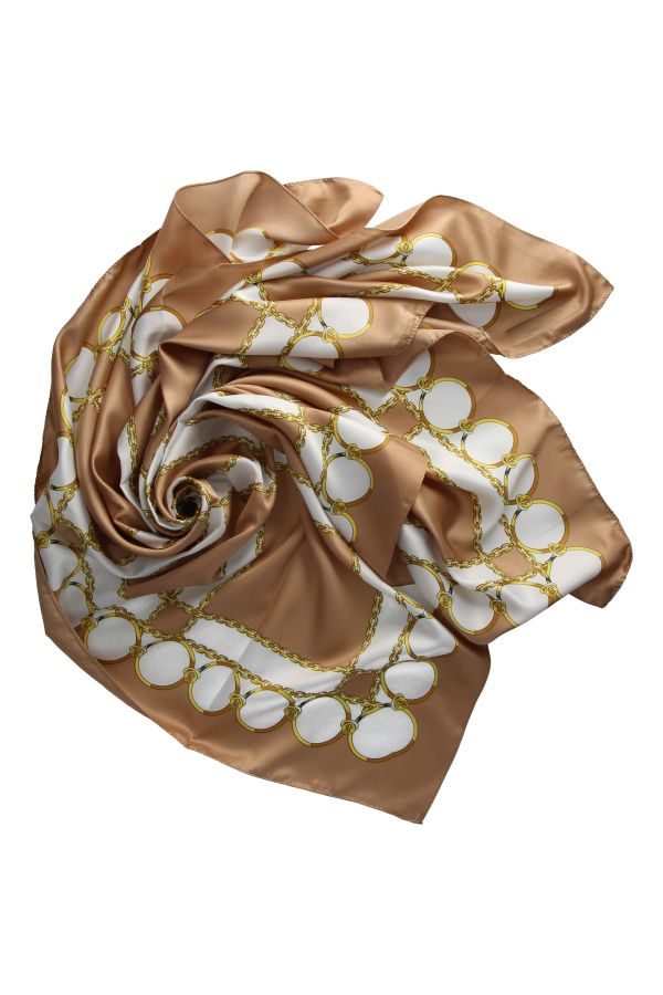 Brown Chains Scarf