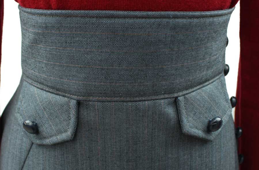 Blue Tapetas Amazon Skirt