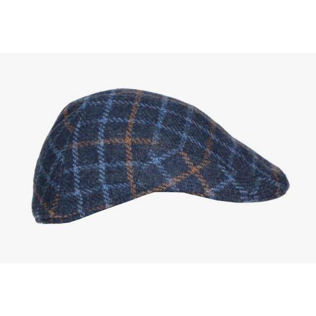 Blue Checkered Country Cap