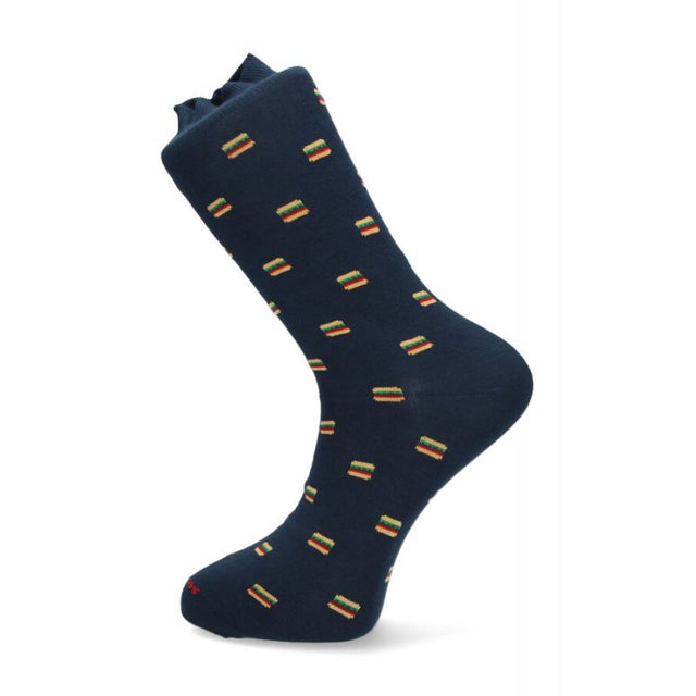 Navy Mini Burger Sock