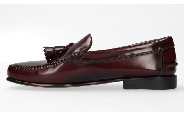 Mocasín Borlas Burdeos