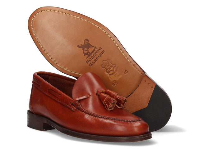 Bronze tassel loafer