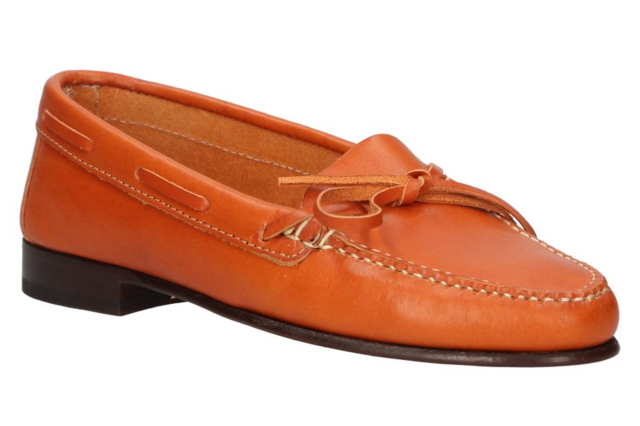 Women's Leather Bow Moccasin