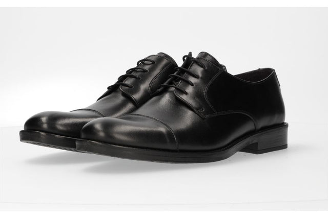Black Lace-Up Blucher