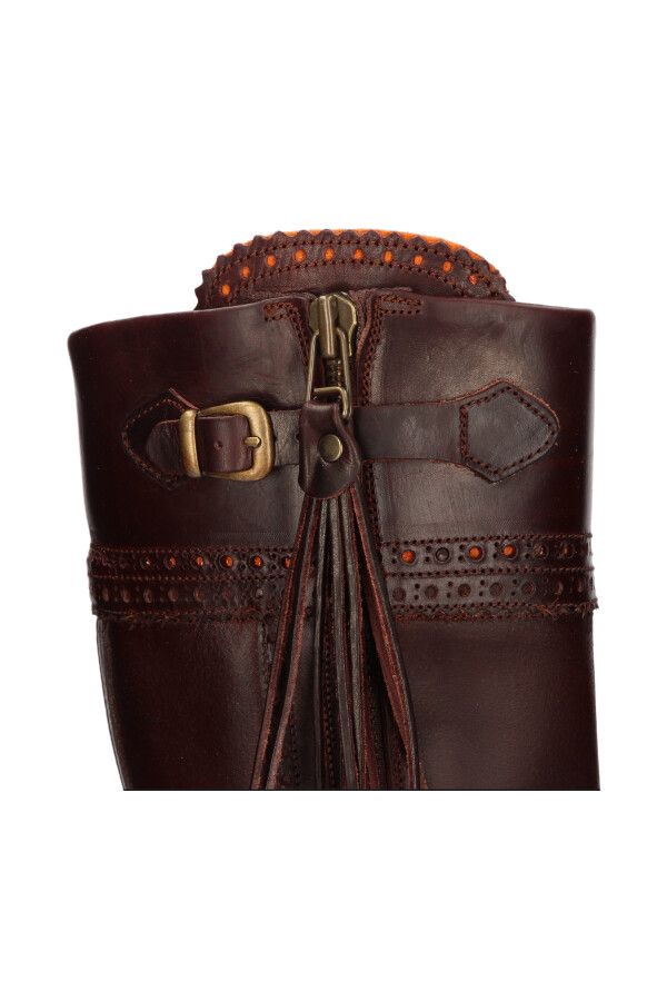 High Calf Hunting Boot with Buttoned Soles Valverde del Camino