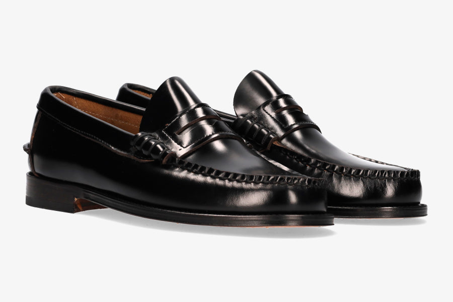 Moccasin with Black Mask, Leather Sole