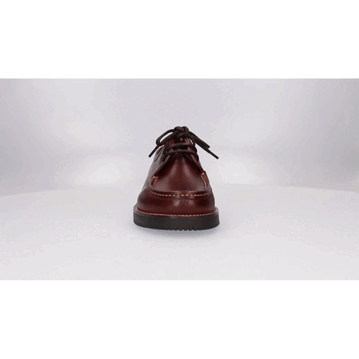 Brown Lace-Up Moccasin