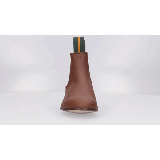 Valverde del Camino elastic leather short boots for children