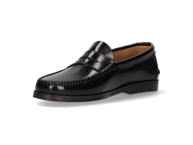 Black Mask Moccasin Rubber Sole