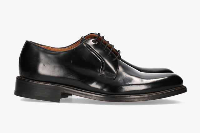 Black Leather Blucher