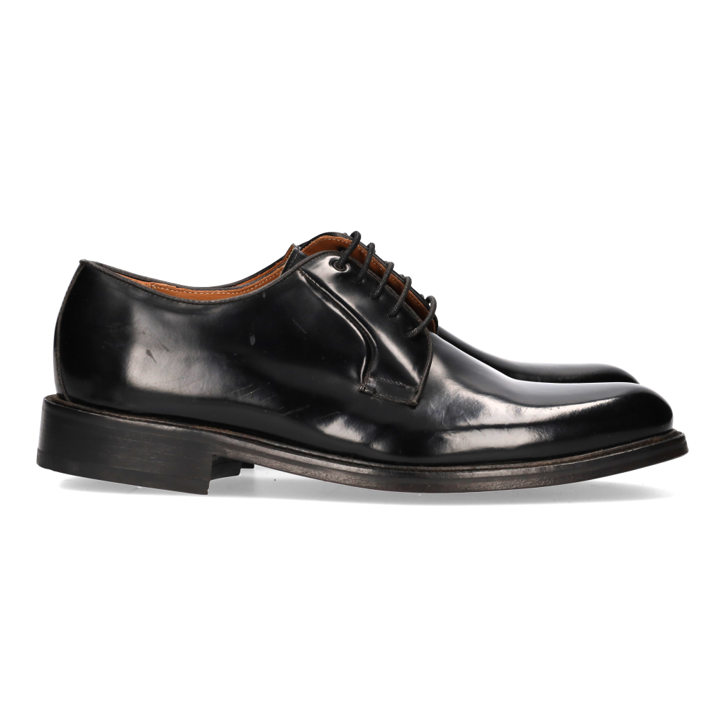 Black Leather Blucher