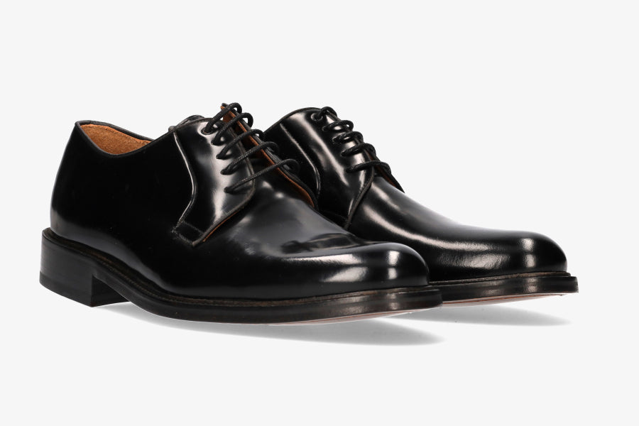Black Leather Blucher