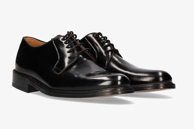 Black Leather Blucher