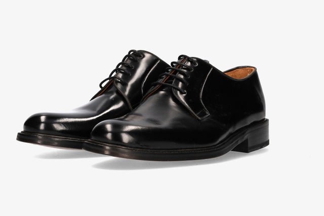 Black Leather Blucher