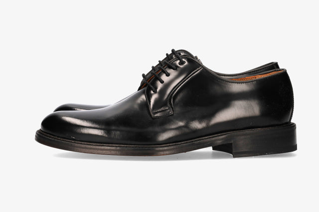Black Leather Blucher