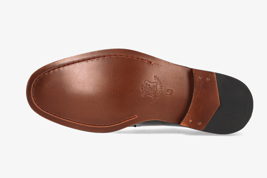 Black Leather Blucher