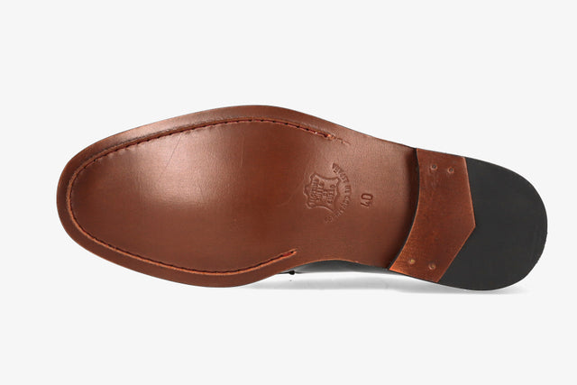 Black Leather Blucher