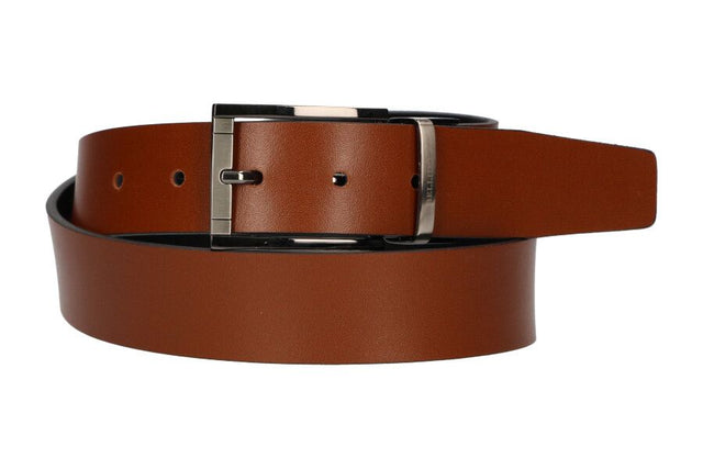 Cinturón Reversible Negro y Cuero