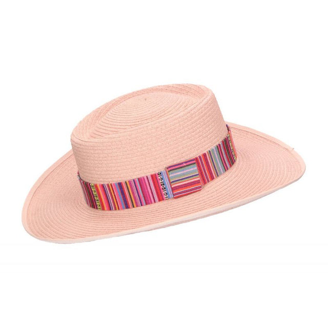 Salazar Pink Hat with Chilean Ribbon