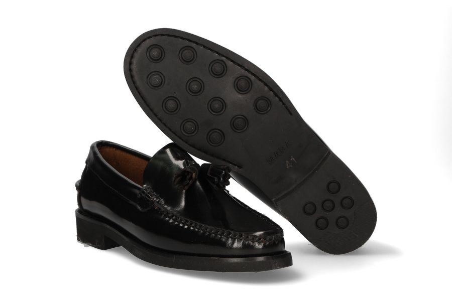 Black Tassel Loafer