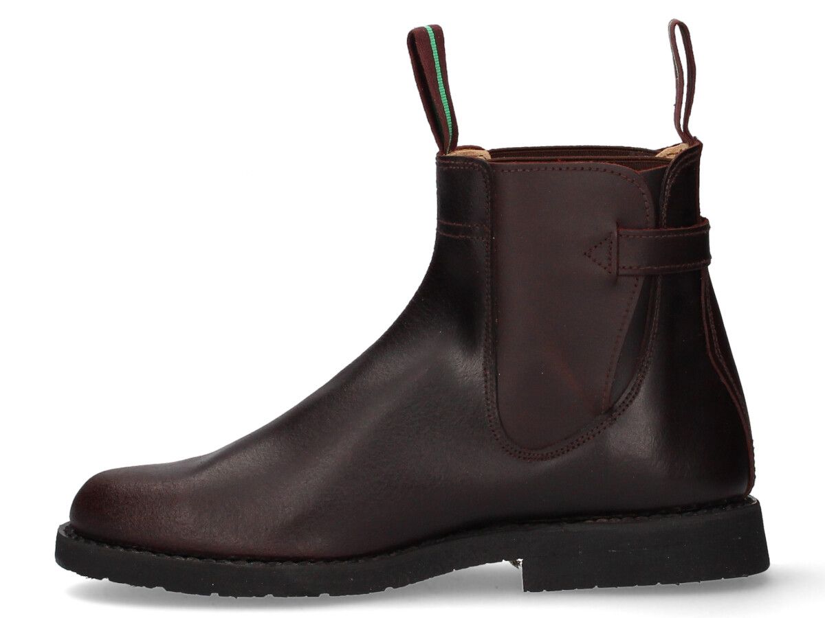 Short calfskin boot with buckle and rubber sole Valverde del Camino