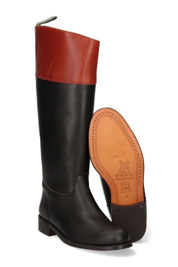 Black coachman's riding boot Valverde del Camino