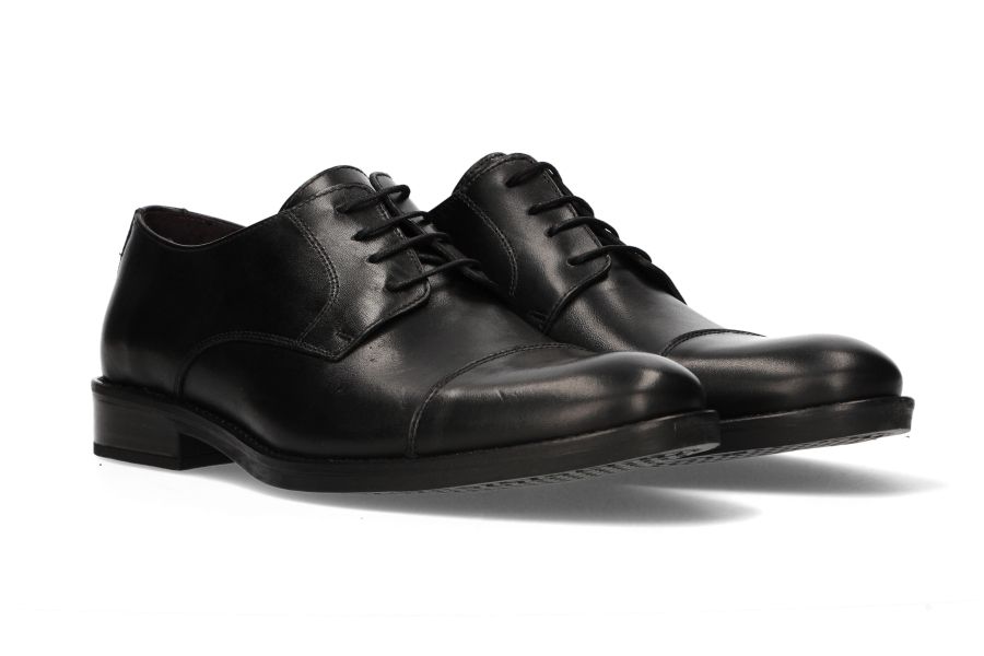 Black Lace-Up Blucher