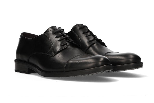 Black Lace-Up Blucher