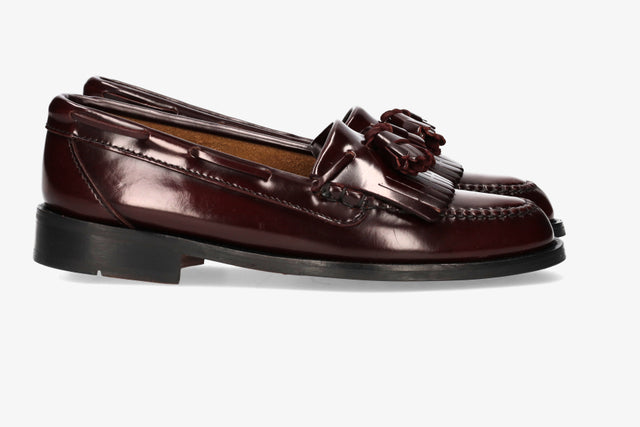 Copete Borlas y Flecos Burdeos