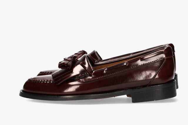 Copete Borlas y Flecos Burdeos