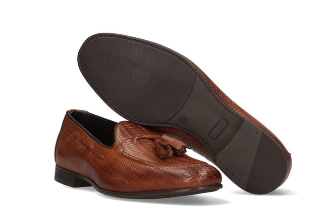 Leather Braided Tassel Shoe