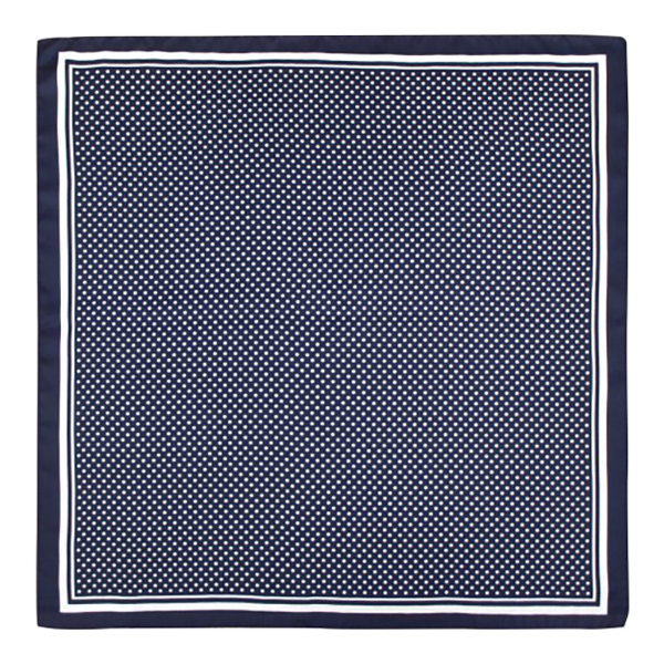 Blue Polka Dot Scarf