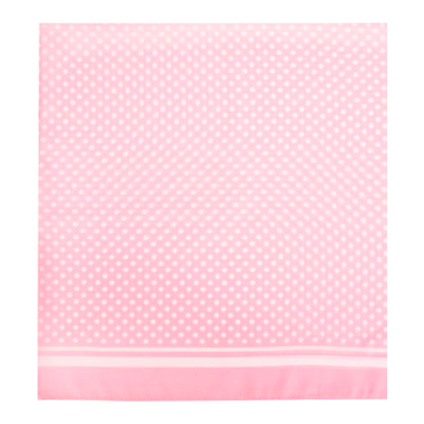 Écharpe à pois roses