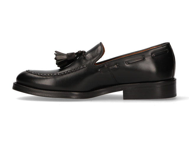 Tufted Ribbon Trim Tassels Black