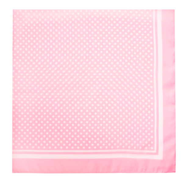 Écharpe à pois roses