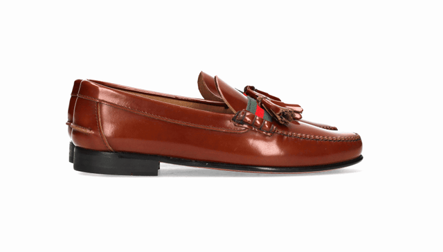 CASTELLANO BORLAS Y GUCCI CUERO