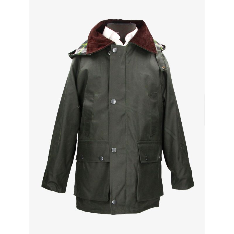 Green Children's Waxed Jacket
