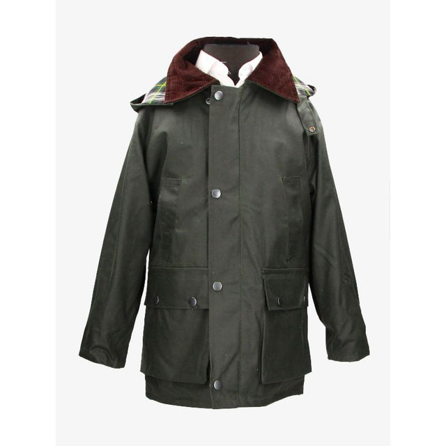 Green Children's Waxed Jacket