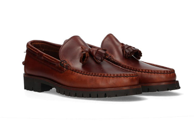 Mocasín Borlas Marrón