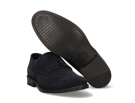 Marine Suede Lace-Up Shoe