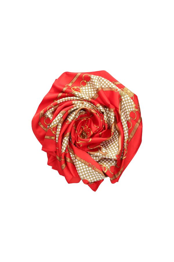 Pañuelo Rojo con Cadenas