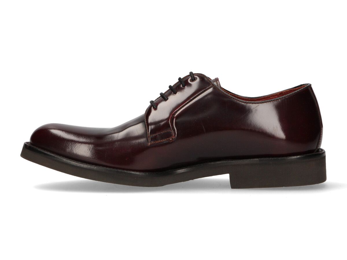 Bordeaux Leather Blucher with Rubber Sole