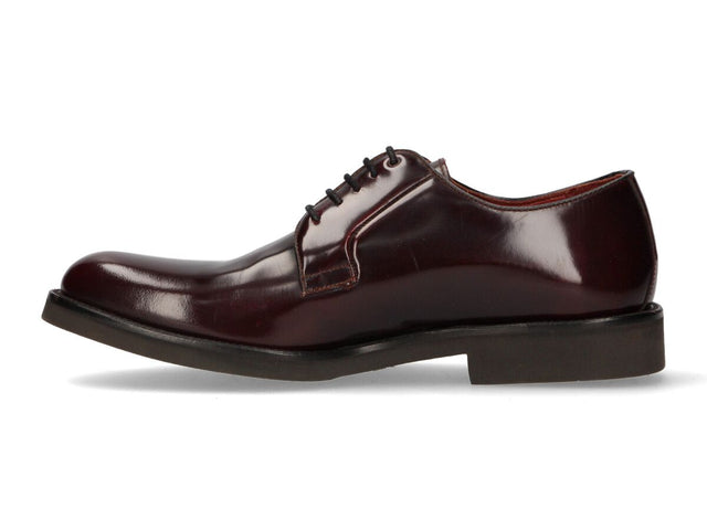 Bordeaux Leather Blucher with Rubber Sole