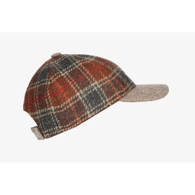 Gorra Strike Cuadros Tonos Marrones Visera Beige